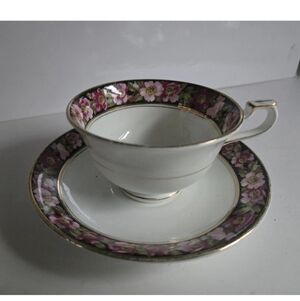 Allertons Tea Cup and Saucer Set Vintage Teacup